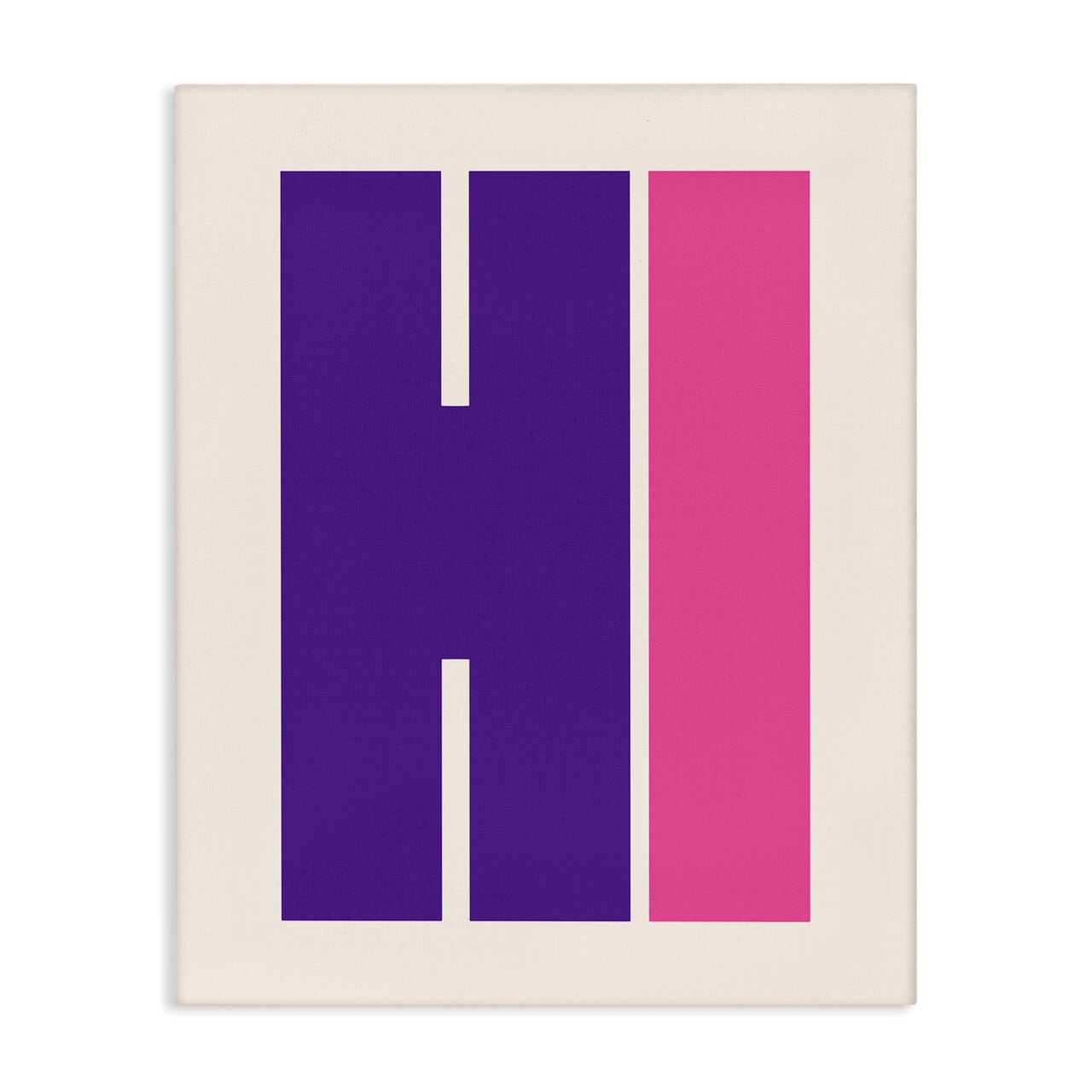 Stupell Industries Hi Contemporary Typography Canvas Design by House of Lulu